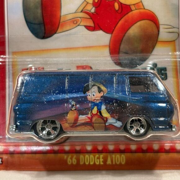 Disney Classic Premium Pinocchio ‘66 DODGE A100 Hot Wheels Die Cast Car NWT - Picture 3 of 7
